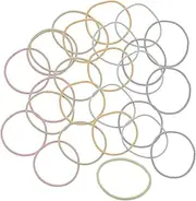 Kisangel 100Pcs Seamless Elastic Hair Bands for Non Slip Ponytail Holders Comfortable Hair Accessories for Daily Use Lightweight and Portable for All Occasions