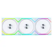 Lian Li (3-Pack) Uni Fan 120mm SL Wireless ARGB 4-Pin PWM White Fan with Controller (12SL1W3W)