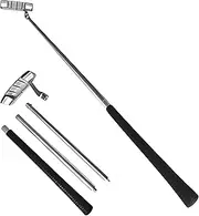 Golf Putte, Aluminum Alloy 3 Section Two Way Putter with Balls, Kids Adults Clubs Accessories, Left and Right Handed Easily Use