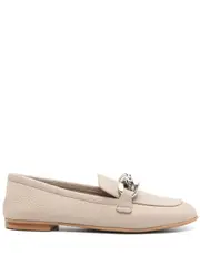 [Casadei] chain-detail loafers 37 1/2 Neutrals