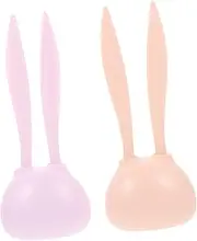 FRCOLOR Professional Eyebrow Trimmer Set 2pcs Mini Eyebrow Scissors Makeup Tool Salon-style Results Rabbit Design