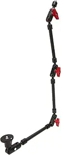 31 Inch Adjustable Articulating Arm with 1/4in & 3/8in Thread, 360 Degree Rotation, Anti-Slip Rubber Pads, for DSLR Cameras, Action Cameras, Tablets, Smartphones