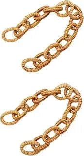 Zerodeko Pcs Rattan Woven Chain Decor Rustic Home Decor DIY Home Chain Aesthetic Rattan Living Room Wall Art