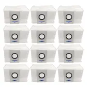 12 Pack Vacuum Dust Bags for Deebot X1 Omni Turbo Robot Vacuum Part