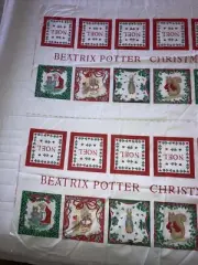 VTG Peter Rabbit 1314 Christmas Ornaments Fabric Beatrix Potter Frederick Warne