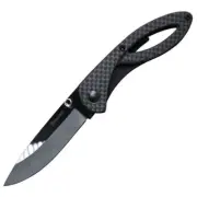 Ceramic Blade L6.7cm Carbon Fiber Handle L9.8cm Sharp Folding Knife + Back Clip