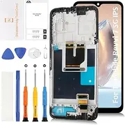 Olivechard for T-Mobile Revvl 7 5G 6.58" LCD with Arctic Gray Frame Screen Replacement Revvl 7 5G TMR075G LCD Display Touch Digitizer Screen Assembly with Repair Tools