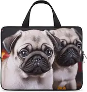 Laptop Case Sleeve Shockproof Computer Carrying Bag Puppys Pug Notebook Case Cover Laptop Bag Water Resistant Computer Cases Tablet Briefcase for Travel Business 12 Inch