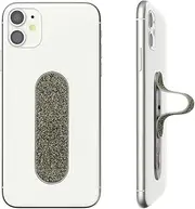 FLAT STICK MOMOSTICK_ : Phone Grip/Stand/Holder | Wireless Charging | Apply (Google) Pay | New Finger Grip for All Smartphones - Glitter Olive