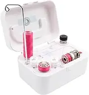 Electrical Bobbin Winder with Lock and Hidden Handle, Adjustable Bobbin Slot Fast Motor, Automatic Bobbin Winder for Sewing Machine Compatible with All Major Bobbin Types