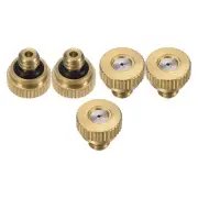 5pcs Brass Misting Nozzle 0.7mm Orifice 10/24 UNC for Cooling System