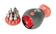 38047 Stubby Screwdriver With Six-In-One Insert Bits Security Torx