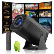 5G 4K Projector Smart LED WiFi Bluetooth HDMI USB Office Home Theater Android 12