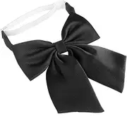 [SAFIGLE] Men's Pre-tied Bow Tie Set Classic Black Business Bowknot Adjustable Strap for Formal Events