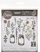 Sizzix Die Set, Flower Jar by Tim Holtz, 16 Pack, Multi Color, One Size Framelits, Multicolor