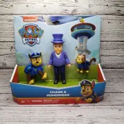 Paw Patrol CHASE & MAYOR HUMDINGER & CAT CHASE Toy Figure Set Nickelodeon 2024