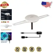 Outdoor/Indoor HDTV Antenna - Amplified, 150-Mile Range for Free Channels