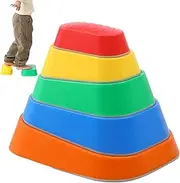 Anti Slip Balance Stones, Jump Stones for , Jump Coordination Stones for | River Sensory Stones for , Coordination Game Stones for