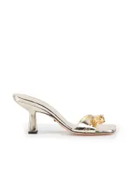 Gold Leather Dora Sandals