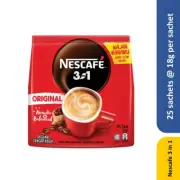 NESCAFE 3 in 1 Blend & Brew Original Instant Coffee 25 sticks