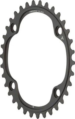 Campagnolo Chainring and Bolt Set 36t 112 BCD Asymmetric 11-Speed Aluminum Black