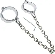 SAHOOSAFETY 1 Pair Metal Ankle Cuffs Handcuffs Sex Bed Restraints BDSM Toy Bondage Set Erotic Handcuff Sex Ankle Cuffs Sm Sex Toys Men Women(Fußfesseln,Für Damen)