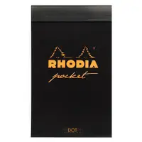 在飛比找誠品線上優惠-法國 RHODIA 便攜型便條紙/ 黑/ 方點