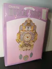 Chiming Musical Cuckoo Clock Vintage 1995 Angels Cupid 12 Classic Tunes New Box