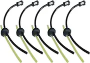 5X Fuel Filter Line Grommet Kit 2 Hole for Stihl for Trimmer WeedEater Part Fuel Filter Line Grommet Kit