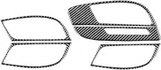 ATATNK Compatible for Audi Q7 2007-2015 Car Accessories Carbon Fiber Interior Auto Door Handle Decorative Sticker Cover Trim Frame Protection(Style B(RHD))