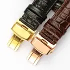 18mm Replacement Leather Watch Band Strap With Clasp Made For OMEGA SEAMASTER