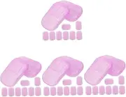 80 Boxes Portable Travel Soap Bar Soap Mini Soap Soap Paper Soap Confetti Soap Wipes Travel Soap Outdoor Mini Hand Hand Washing Soap Slices Purple Plastic