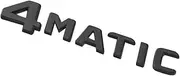 NPZPTFVFNR 3D ABS Glossy Black Car Rear Trunk Badge Decal Letters Sticker Logo E 300 4MATIC Emblem Fit for Mercedes E300 W213 W212 Accessories(4MATIC)