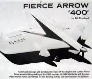 Netzband's FIERCE ARROW 400 PLAN + CONSTRUCTION ARTICLE for 38" Model Airplane