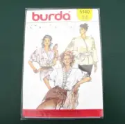 Kimono Sleeve Blouse Sewing Pattern Buttoned Burda 5140 Size 12-22 Uncut Sealed