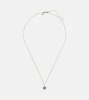 [Sydney Evan] Sydney Evan Mini Moroccan 14kt gold necklace with enamel and diamond One Size gold