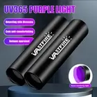 2Pcs UV Ultra Violet Flashlight Mini Blacklight Aluminum USB Torch Light 365nm