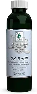 Silver Shield Deodorant - Sensitive Skin Formula - 2X Refill All Natural Colloidal Silver Deodorant 4 oz.