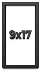 9x17 Shadow Box Frame Black | 1 inches Deep Real Wood Contemporary Shadowbox Dis