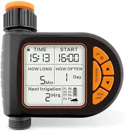 Water Timer with Brass Inlet Timing Gardening Automatic Waterer