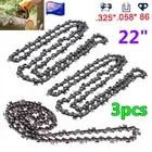 3 PCS CHAINSAW CHAIN 22" INCH 86L Links 325 058 For BAUMR-AG SX75 MTM 72SX 62SX