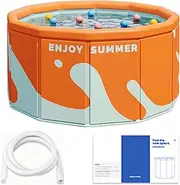 Family Outdoor Play Pool,Outdoor Ground Paddling Pool - No Installation Water Play Swimming Pool for Garden, Outdoor, Patio, Home