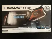 Rowenta Powerful Steam DW23 Accessteam Iron 1700W, Red, NIB!