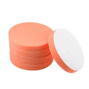 6" Buffing Sponge Pads, Drill Polishing Buffer Pad Disc, Hook and Loop Back 5pcs