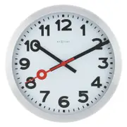 NeXtime 35cm White Station Wall Clock with Numbers