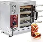 Commercial Chimney Cake Machine Oven, 3000W Electric Toaster Machine with 16 Pcs Roller, Chimney Bread Roll Grill Maker for Restaurant Home Kitchen Snack Bar