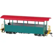 Bachmann 26001 Open Excursion Car Green w/ Red Roof for On30 Scale
