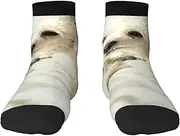 [EdWal] french poodle print Men's Moisture Control Crew Socks Socks For Men and Women Gifts For Golf, Hunting, Camping