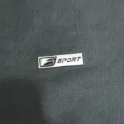1x Chrome Silver Black F-SPORT Rear Small Metal Sticker Badge Emblem Decal Turbo (for: Peugeot)