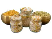 Calendula & Chamomile Botanical Salt Bath Soak Summer Sunset Bathtub Health 250g